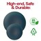 Navy with Gold Rim Organic Round Disposable Plastic Appetizer/Salad Plates - 7.5" (120 Plates)